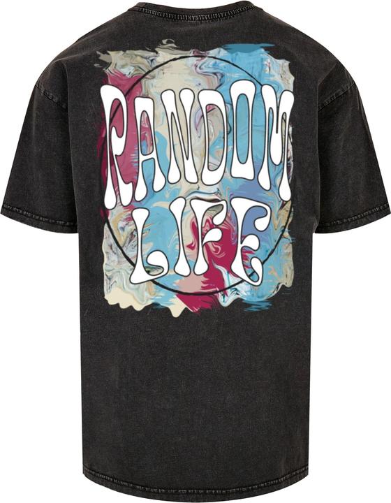 Immagine prodotto Merchcode Random Life - Maglietta oversize pesante lavata con acido - 112665 (L)