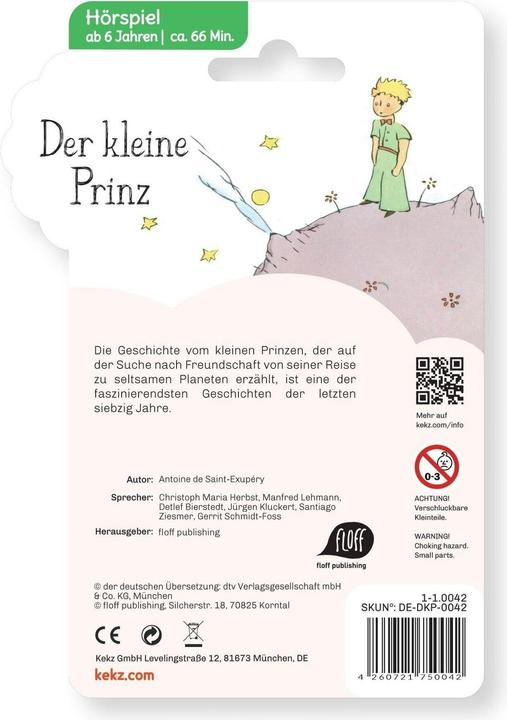 Produktbild Kekz Antoine de Saint-Exupery - Audio Ch (Deutsch)