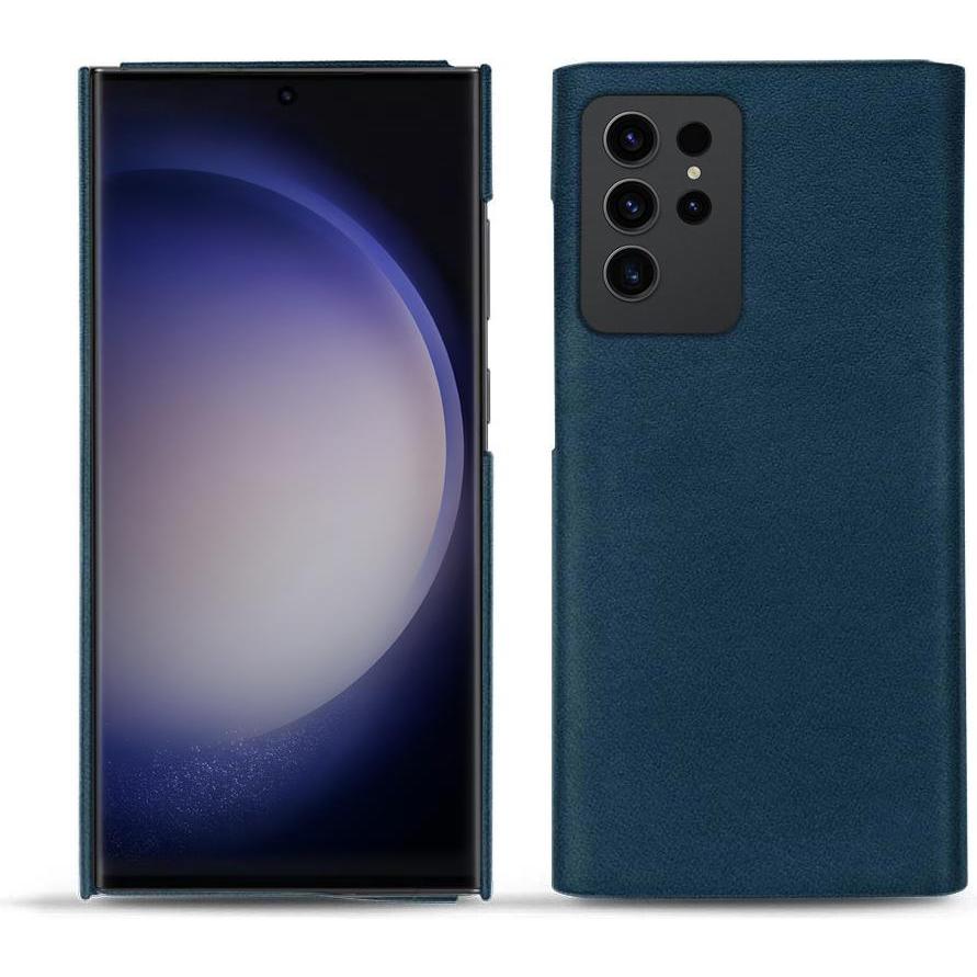 Noreve Lederschutzhülle (Samsung Galaxy S23 Ultra), Smartphone Hülle, Blau