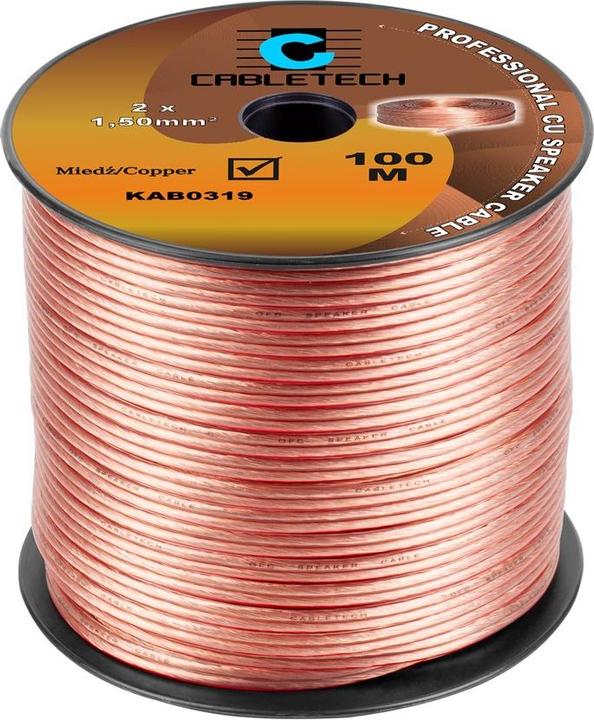 Produktbild Cabletech 1,5-mm-Lautsprecherkabel (0.15 m)
