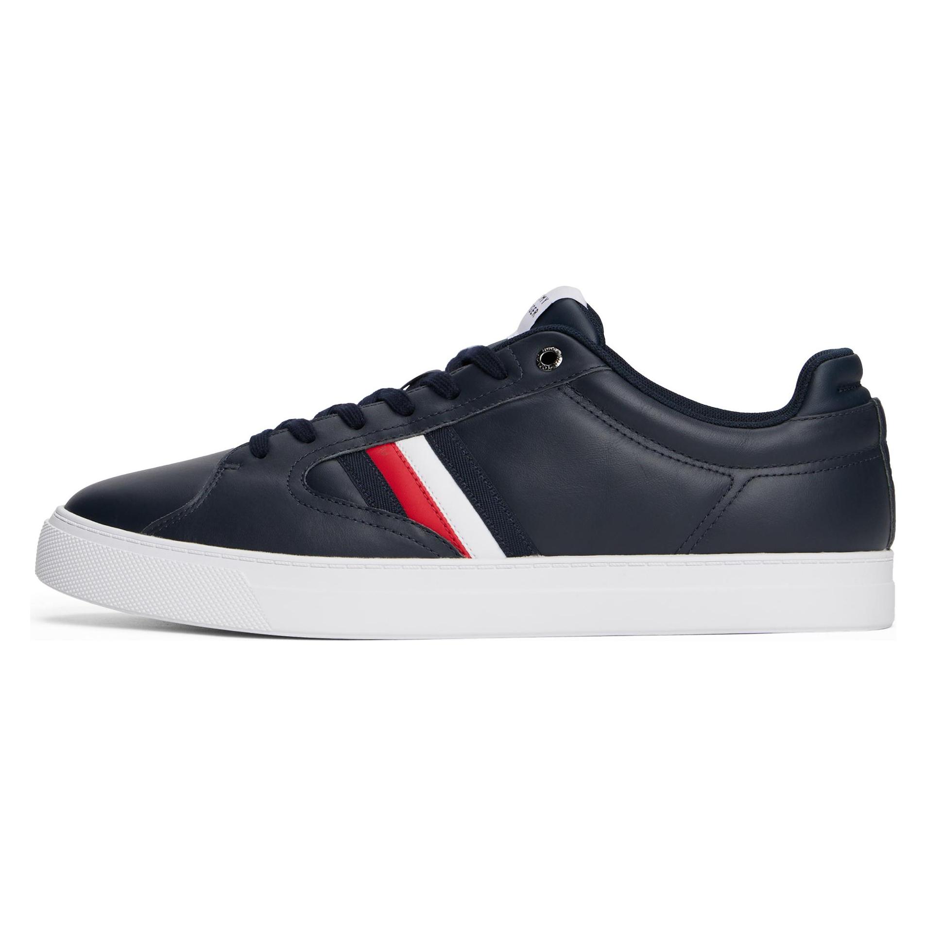 Tommy Hilfiger, Mannen, Sneakers, Icon Court Stripes, Blauw, (44)