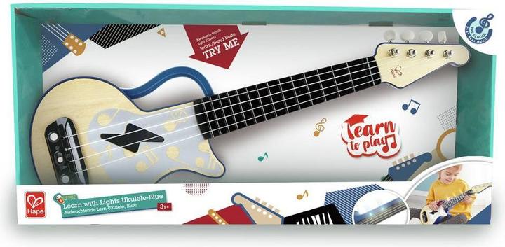 Actual product image Hape Electric learning ukulele, blue