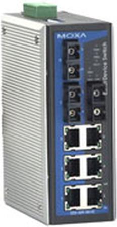 Actual product image Moxa EtherDevice Switch EDS-309-3M-SC-T - Switch (6 ports)