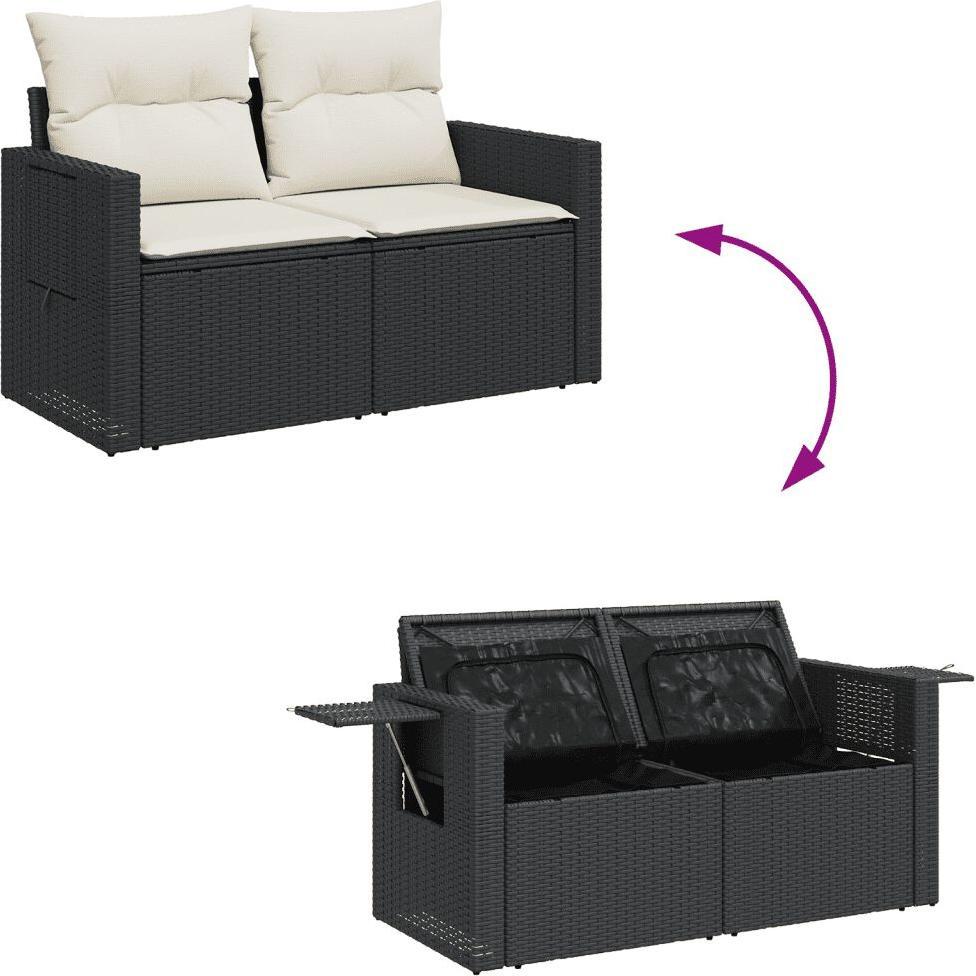 VidaXL, Gartenlounge, 10-tlg. Garten-Lounge-Set mit Kissen