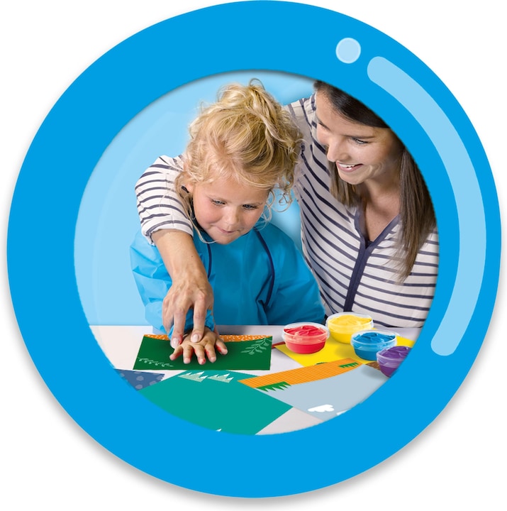 Actual product image Ses My First - finger paint handprint animals
