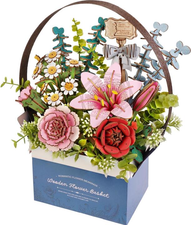 Produktbild Robotime Bausatz Blumenkiste mit Griff, Modell Art: Dekoration