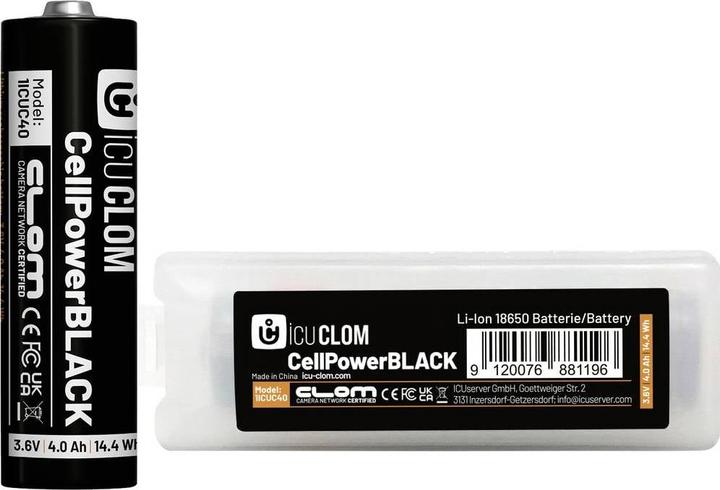 ICUserver ICU CellPower Schwarz Spezial-Akku NiMH 4000 mAh 1.2 V 1 St. (1 pcs., 18650, 4000 mAh)