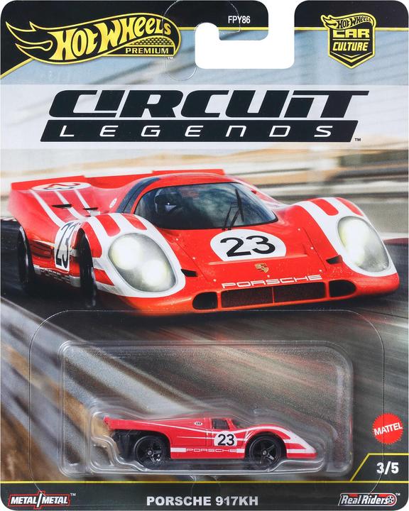Actual product image Hot Wheels Premium Car Culture Circuit Legends Porsche 917K Sammel-Spielzeugauto im Massstab 1:64