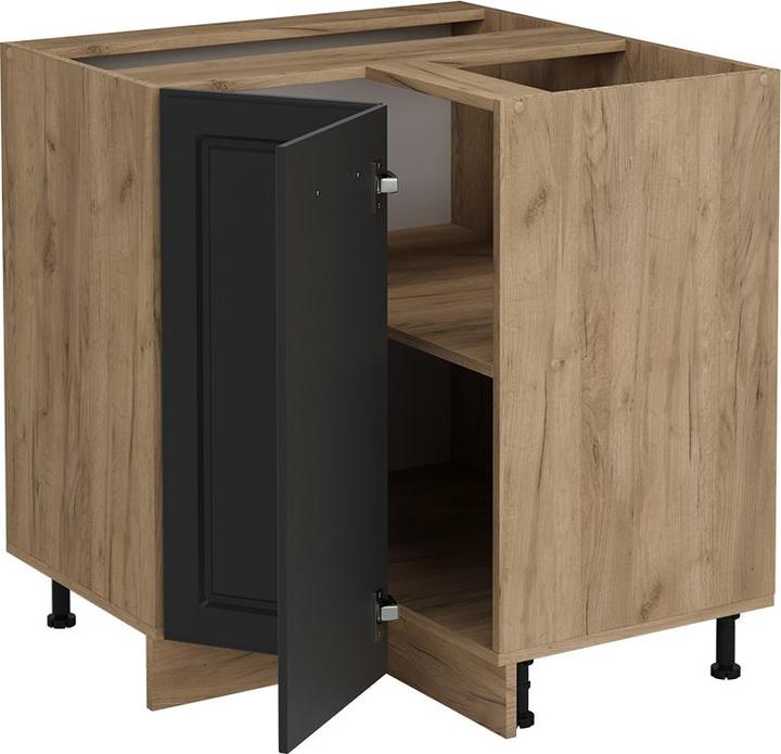 Produktbild Vicco Eckunterschrank R-Line, Anthrazit Landhaus/Goldkraft Eiche, 75.6 cm ohne Arbeitsplatte