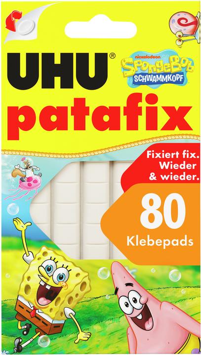 UHU patafix SpongeBob Schwammkopf doppelseitige Klebepads, 1,0 x 1,0 cm, 1 St.