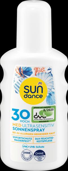 Produktbild dm Sundance Sonnenspray MED ultra sensitiv, LSF 30 (Sonnenspray, SPF 30)
