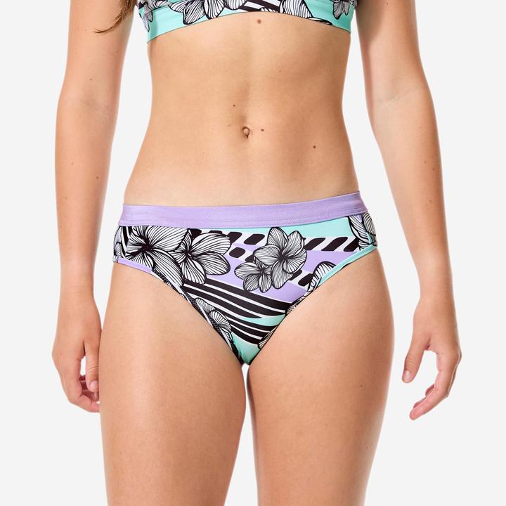 Produktbild Decathlon Bikinihose Mädchen Surf mit Muster Polyester (140)