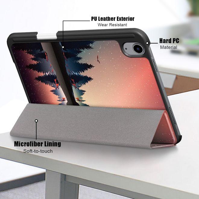 Produktbild MU Style Dreifach faltbare Hülle mit Muster (iPad mini 6)