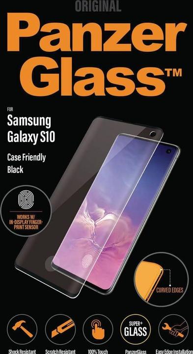 Actual product image PanzerGlass Case Friendly (1 Piece, Samsung Galaxy S10+)
