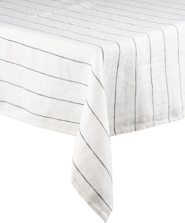 Haomy 160 cm x 250 cm Tischtuch Calvi weiss (160 x 250 cm)