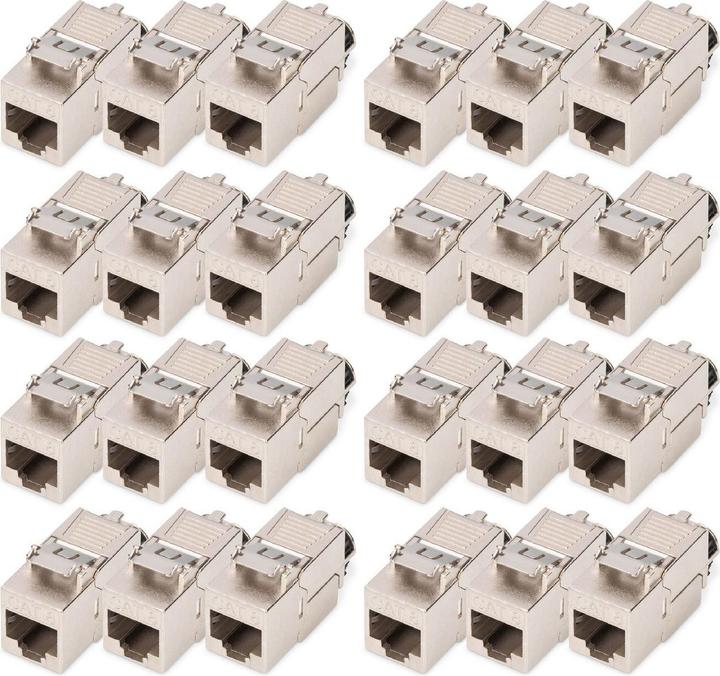 Produktbild Digitus Cat.8.I Keystone Modul geschirmt, werkzeuglos, Staubkappe, 24 Stk. (Keystone Modul)