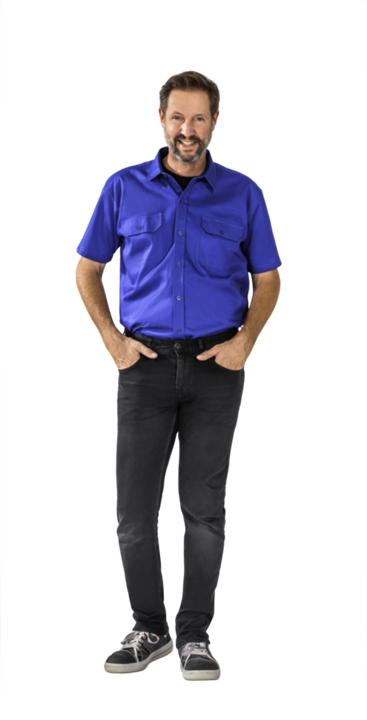 Immagine prodotto Planam Camicia in twill 1/4 di manica media blu 37/38 39/40 (40)