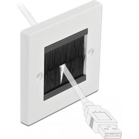 Thumbnail - Delock Kabelmanagement Abdeckblende, Serverschrank Zubehör, Weiss