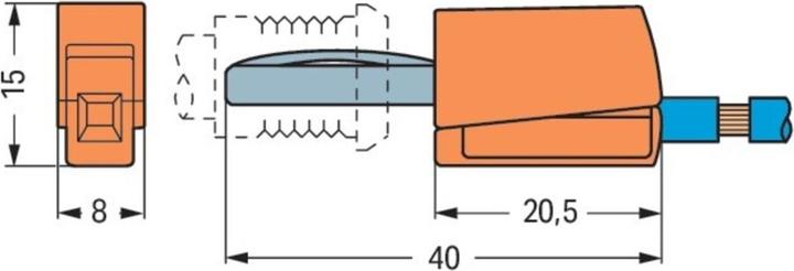 Actual product image Wago Banana plug