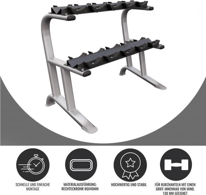 Actual product image Gorilla Sports Kurzhantelablage Profi