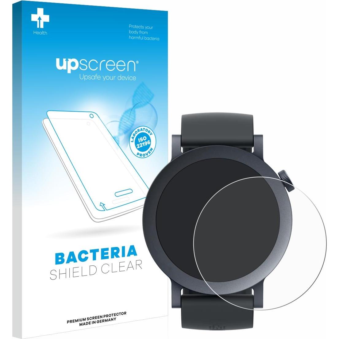 upscreen Antibakterieller Displayschutz, Smartwatch Schutzfolie, Transparent