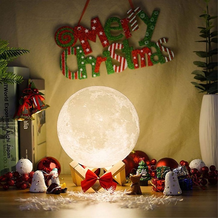 Image du produit Cover-Discount Lampe multicolore LED Lune 3D