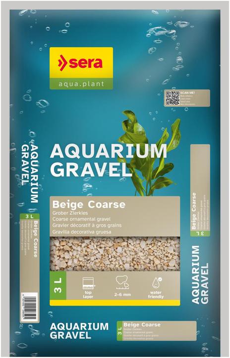 Sera Aquarium Gravel Beige Coarse (Bodengrund, sonstige Gegenstände)