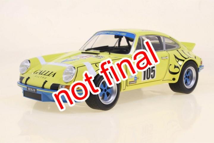 Produktbild Solido 1:18 Porsche 911 RSR gelb