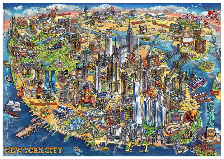 Produktbild Educa New York City Map (500 Teile)