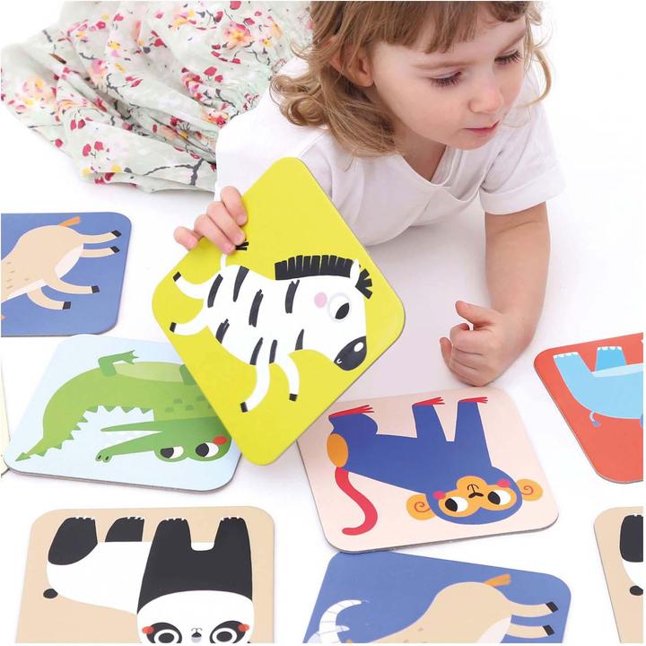 Actual product image Banana Panda Super size memo game wild animals 2+