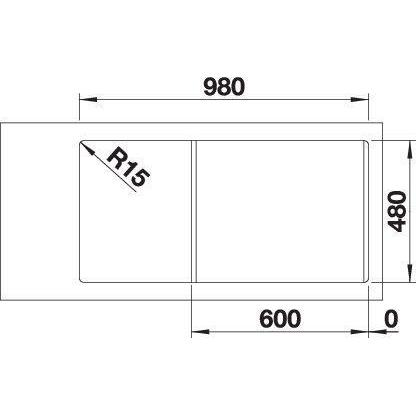 Thumbnail - Blanco, Spülbecken, Legra 6 S (Einbauspüle, 100 cm, 50 cm)