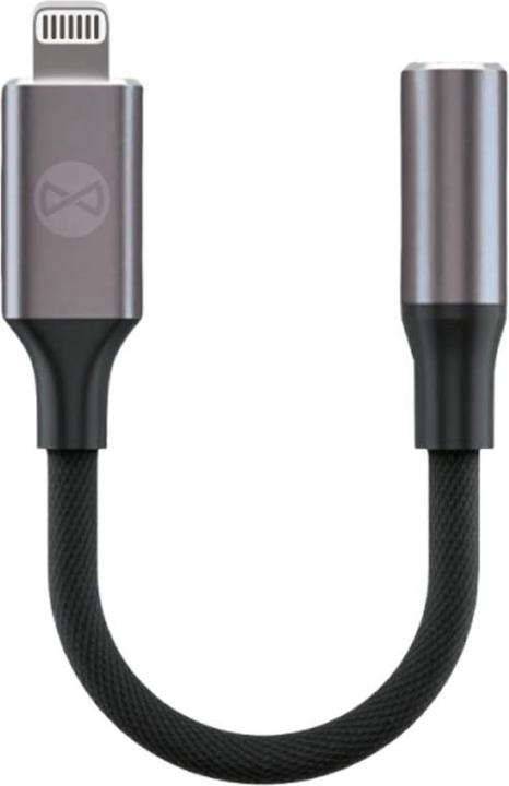 Forever Adapter Audio AJL-01 Klinke 3,5 mm - Lightning schwarz (Klinkenadapter)