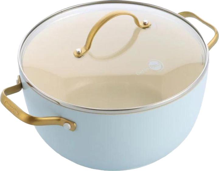 Actual product image Greenpan Padova Azzurro Chiaro (Pan set + pot set, Aluminium, Stainless steel, 28 x 36.50 cm)