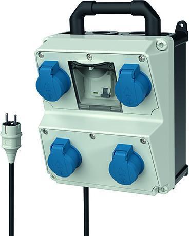 Actual product image Mennekes MEN 920033 Socket outlet combination AMAXX (4 x, CEE 32/3)