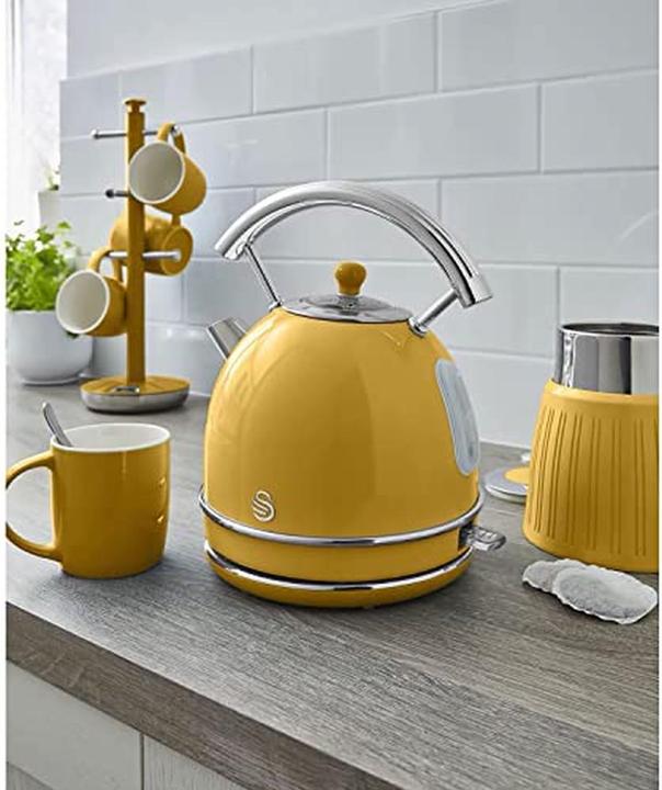 Productafbeelding Swan Retro Set Ontbijtketel Geel (1.80 l)