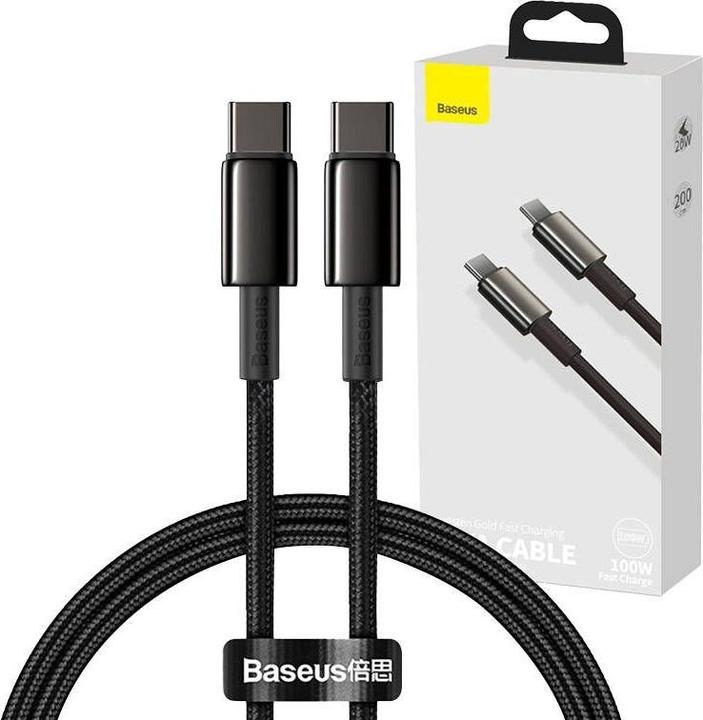 Actual product image Baseus USB C – USB C (2 m, USB 2.0, 100 W)