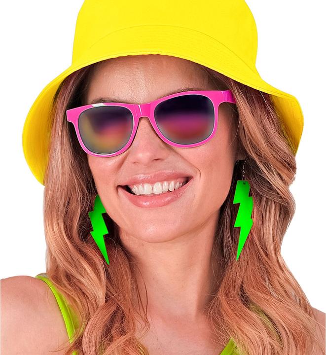 Immagine prodotto Widmann Orecchini flash verde neon anni '80