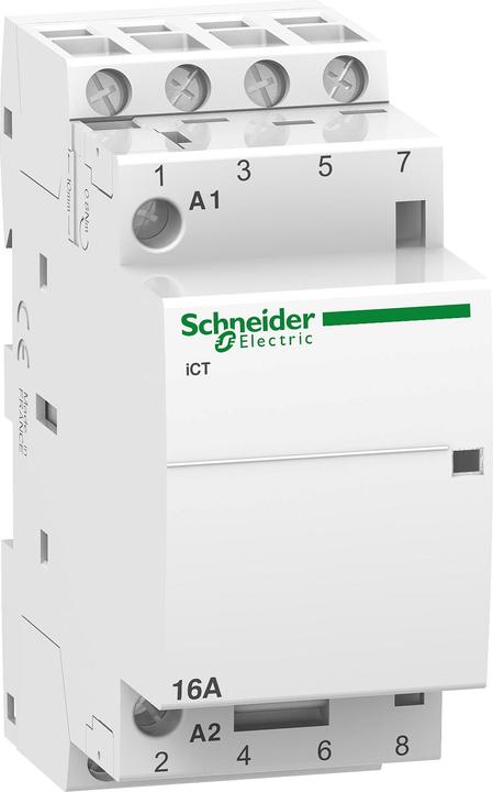 Produktbild Schneider Electric Acti9 iCT Contactor 16A 4NO 24Vac 50Hz