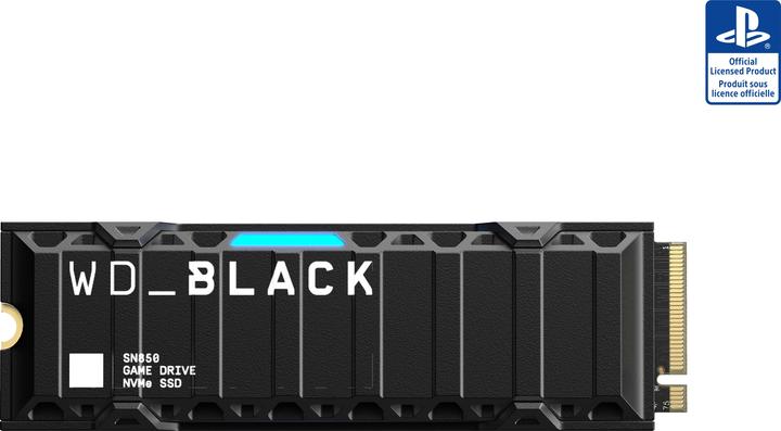 Produktbild WD Black SN850 mit Heatsink für PS5 (2000 GB, M.2 2280)