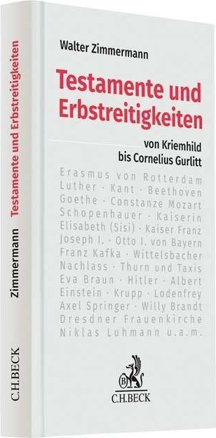 Produktbild BECK Testamente und Erbstreitigkeiten (Deutsch, Walter Zimmermann, 2018)