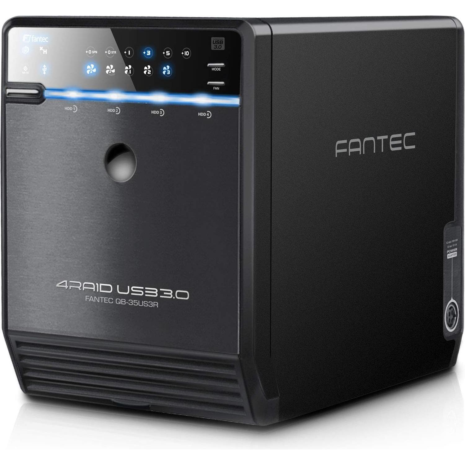 Fantec QB-35US3R (3.5"), Festplattengehäuse, Schwarz