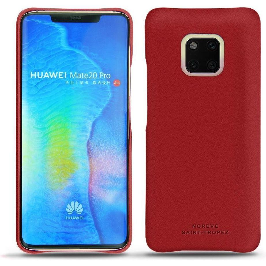 Noreve Lederschutzhülle (Huawei Mate 20 Pro), Smartphone Hülle, Rot
