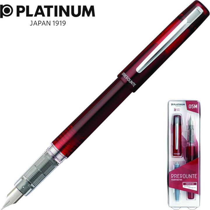Platinum Prefounte Crimson Red, M, plastic packaging, blister, boron colors