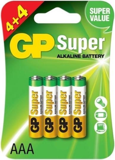 Produktbild GP Batteries Super Alkaline (8 Stk., AAA)