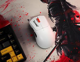 Actual product image Marvo MONKA RAPID Mouse white, 12000DPI, Tri-Mode (Cable, Wireless)