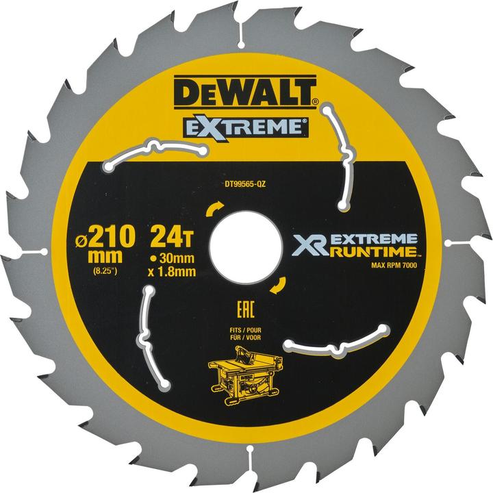 Actual product image DeWalt Xtreme Runtime 210mm x 30mm 24T CSB