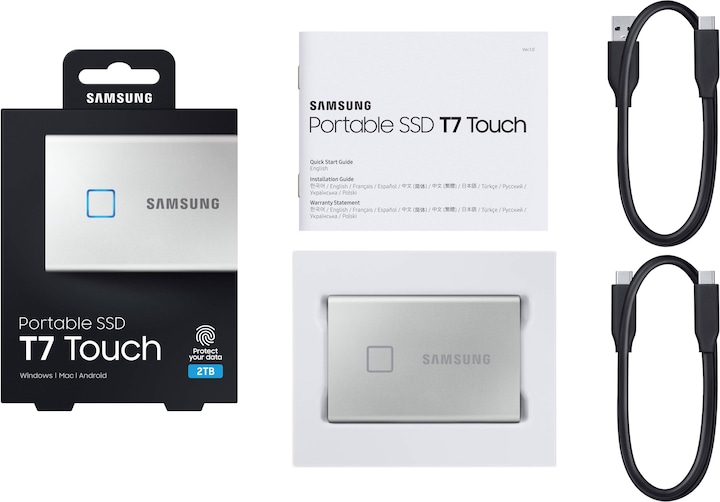 Actual product image Samsung Portable T7 Touch (1000 GB)