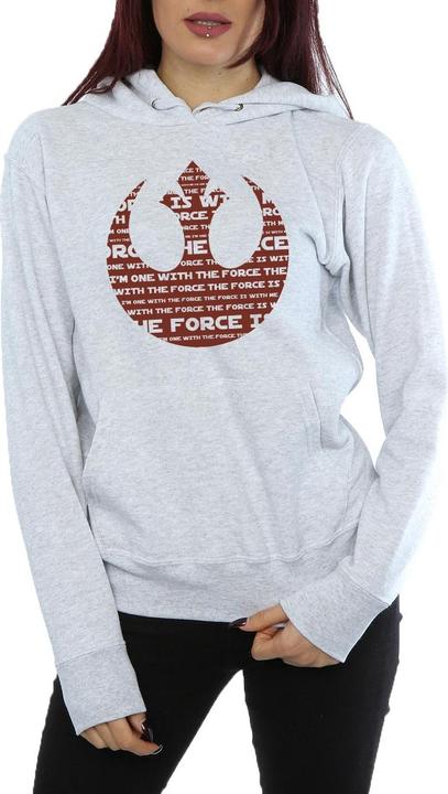 Produktbild Star Wars Rogue One I'm One With The Force Alliance Emblem Red Kapuzenpullover (L)