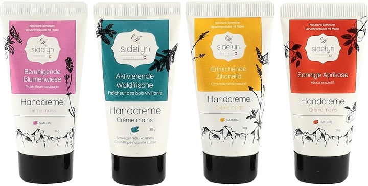 Produktbild Sidefyn Cosmetics Geschenkset - HÄNDETRAUM Set mit 4 Handcremes à20ml (Körperpflegeset)