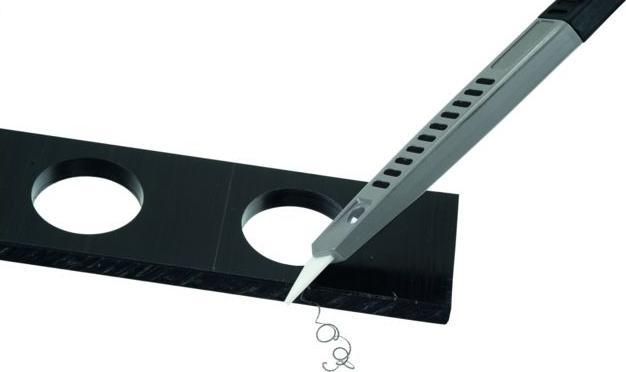 Produktbild Noga Mini-Keramik-Schaber mit wechselbarer Klinge konvex (145 mm)